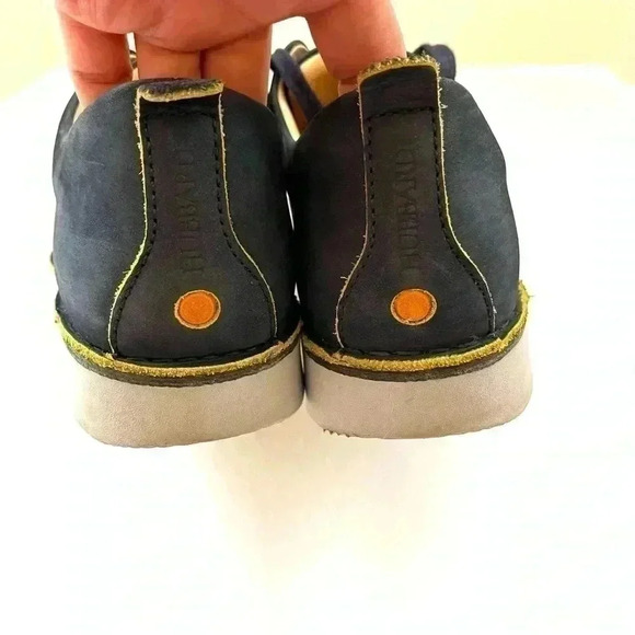 Samual Hubbard Blue Suede Leather Lace Up Mens Comfort Walking Loafer Size 9 - Picture 12 of 14